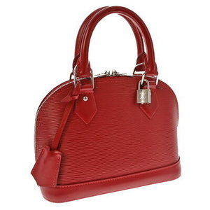 Louis Vuitton Alma Shoulder Bag Epi Leather Red Coquelicot Red
